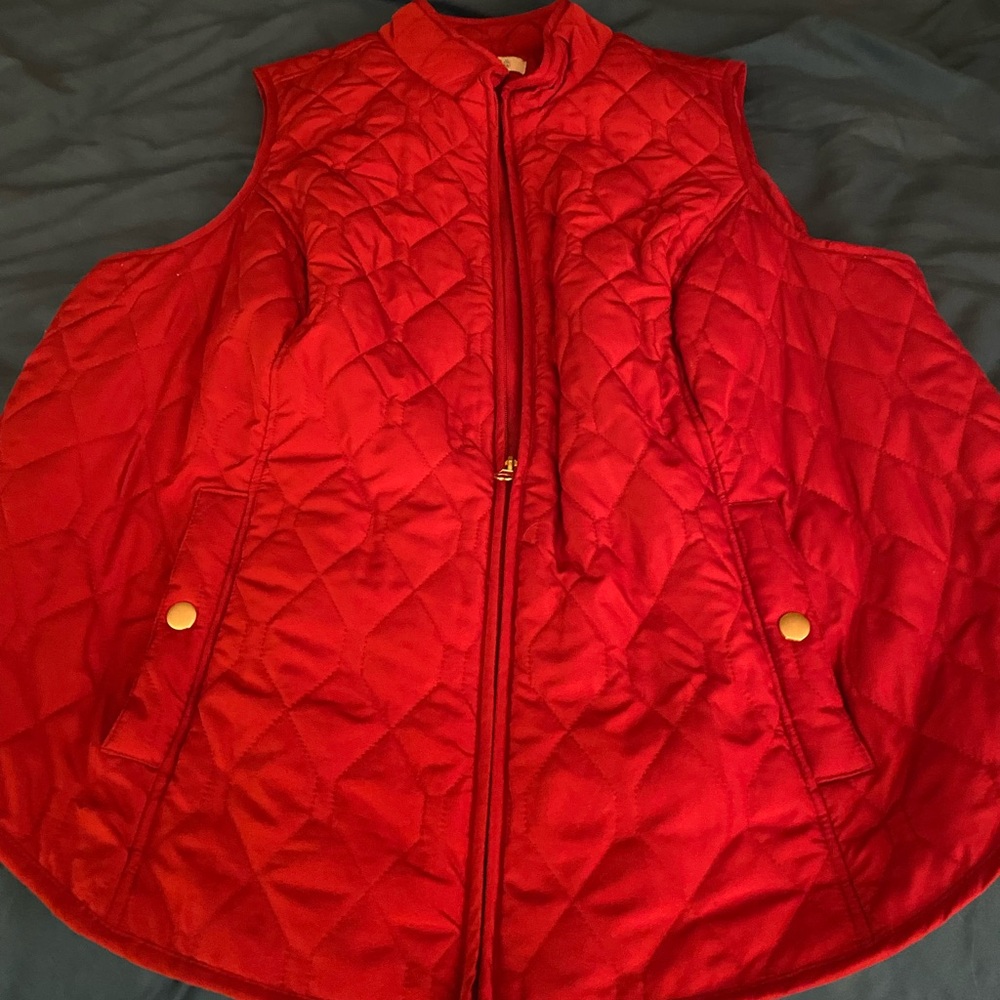 Vest, vibrant red